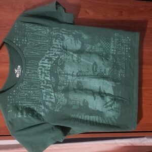 Green electric vision baby tee
